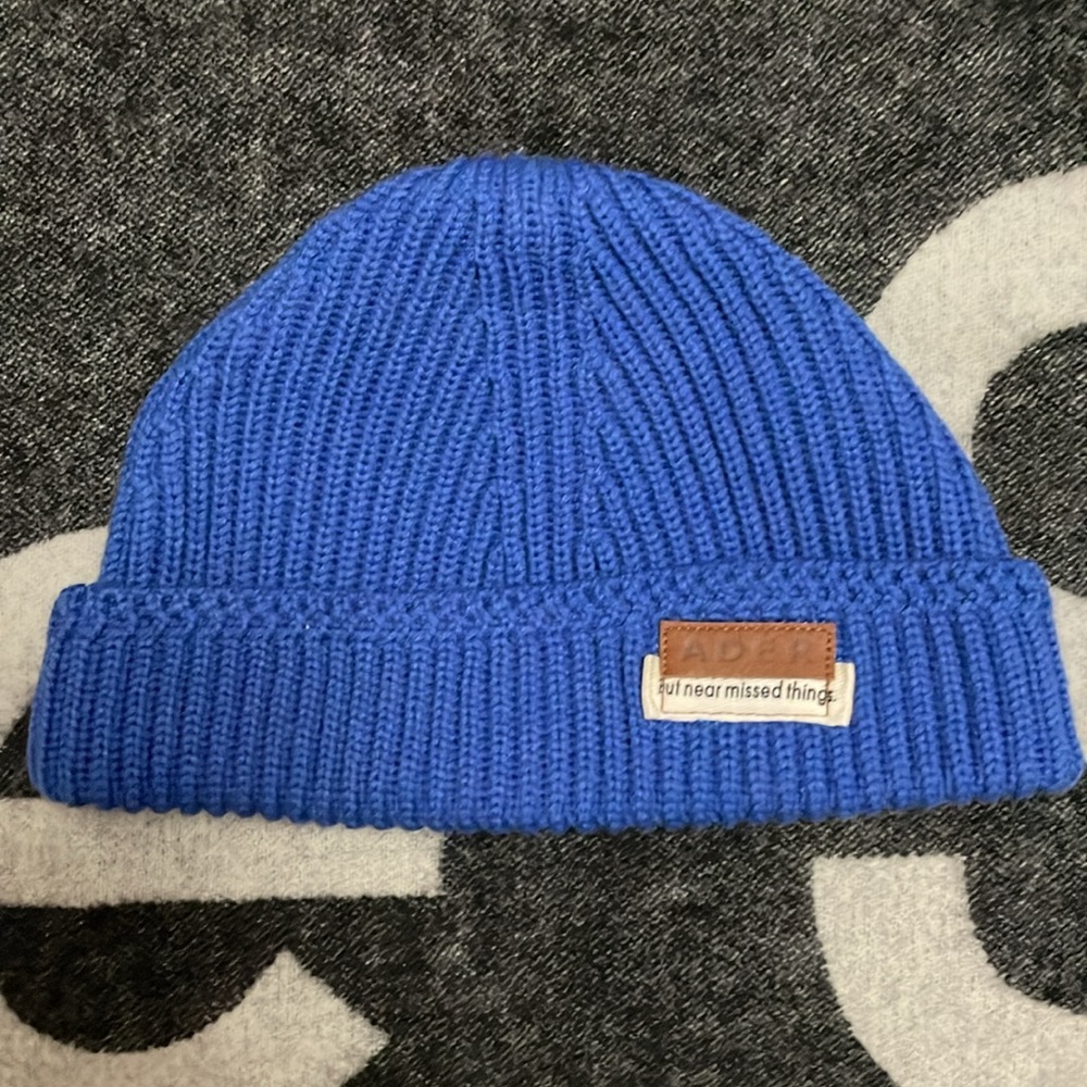 Ader error blue beanie